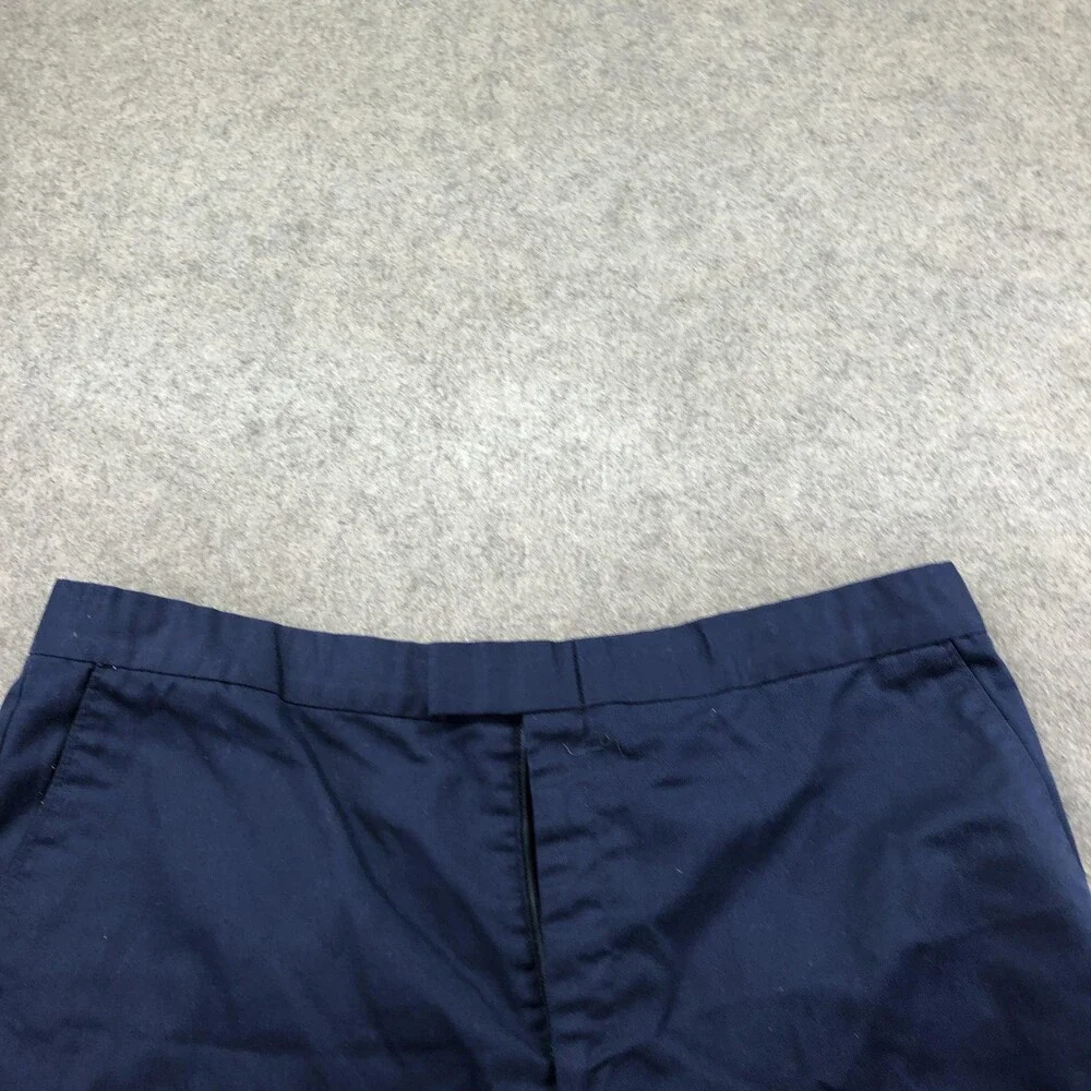Adidas Shorts Mens 42 Blue Chino Flat Front 4 Inseam Casual Summer Sports